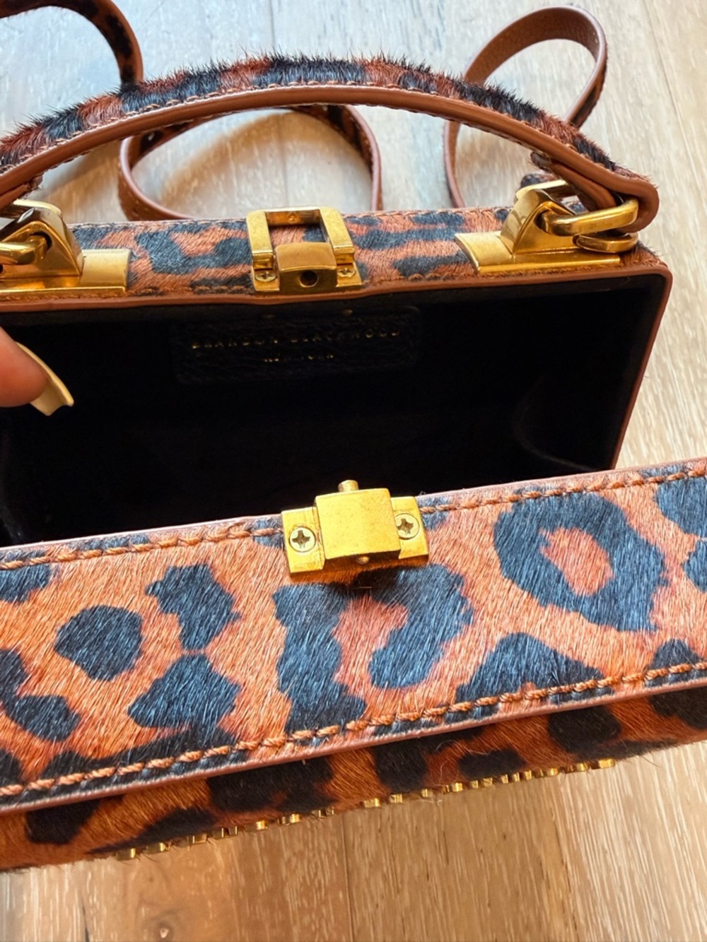 Brandon Blackwood Leopard Print Small Kendrick Trunk - Picture 7 of 8